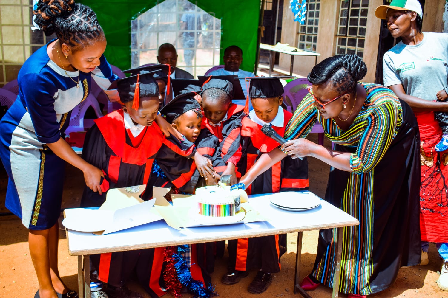 Graduation cake celebration